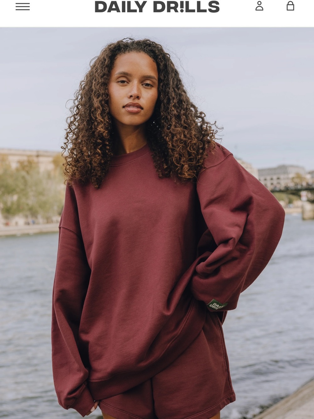 Daily Drills Oversized Fleece Crew